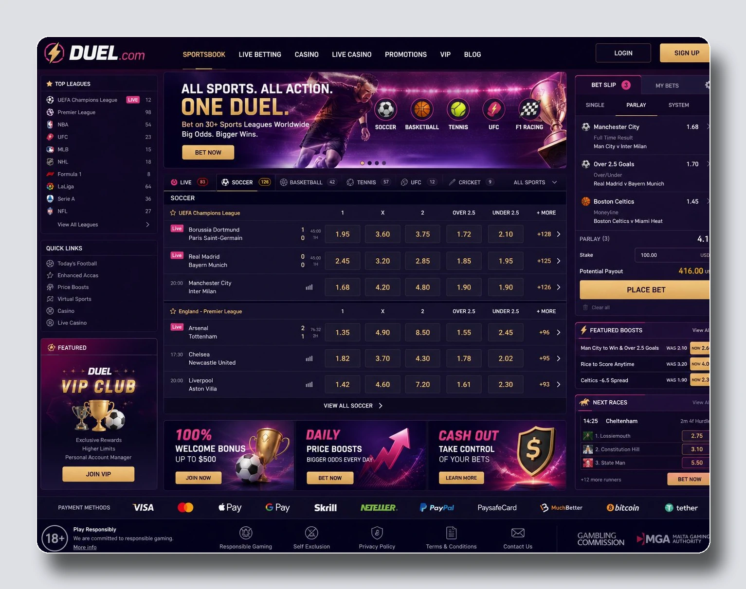 Duel.com — casas de apuestas sin licencia española