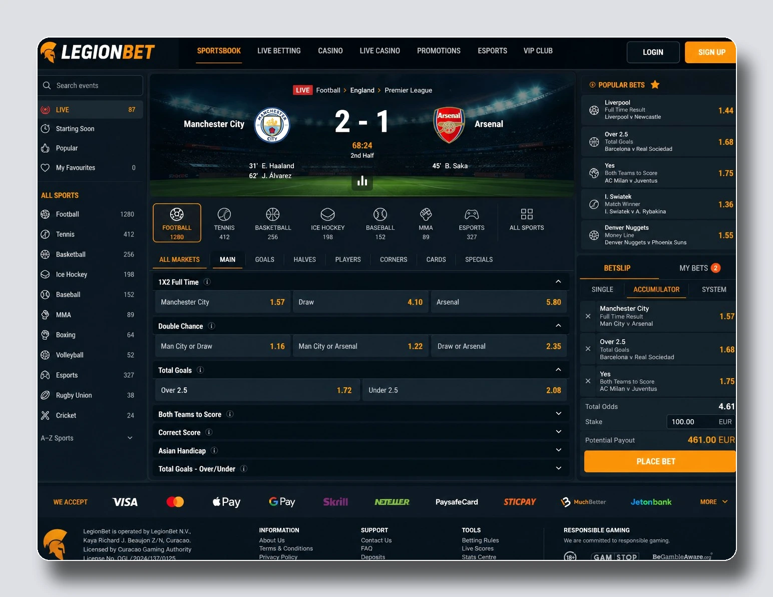 LegionBet — casas de apuestas internacionales